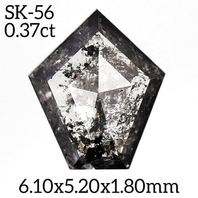 SK56 - Salt and pepper kite diamond - Rubysta