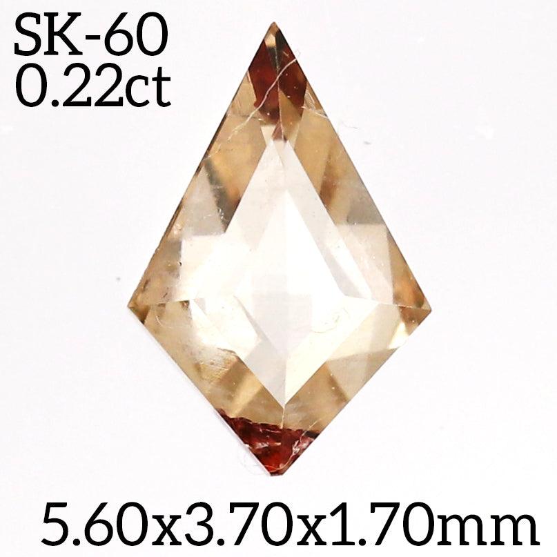 SK60 - Salt and pepper kite diamond - Rubysta