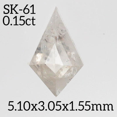 SK61 - Salt and pepper kite diamond - Rubysta