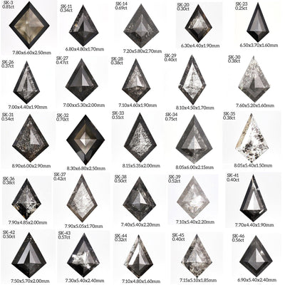 SK48 - Salt and pepper kite diamond