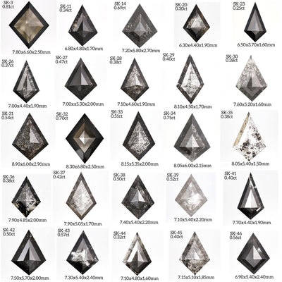 SK20 - Salt and pepper kite diamond